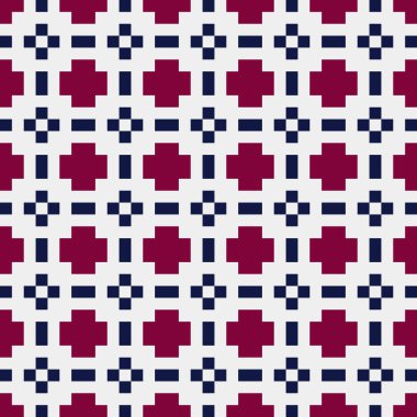 Soyut geometrik şekilli kusursuz desen