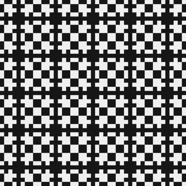 Vector Illustration Black White Cross Pattern Background — Stock Vector