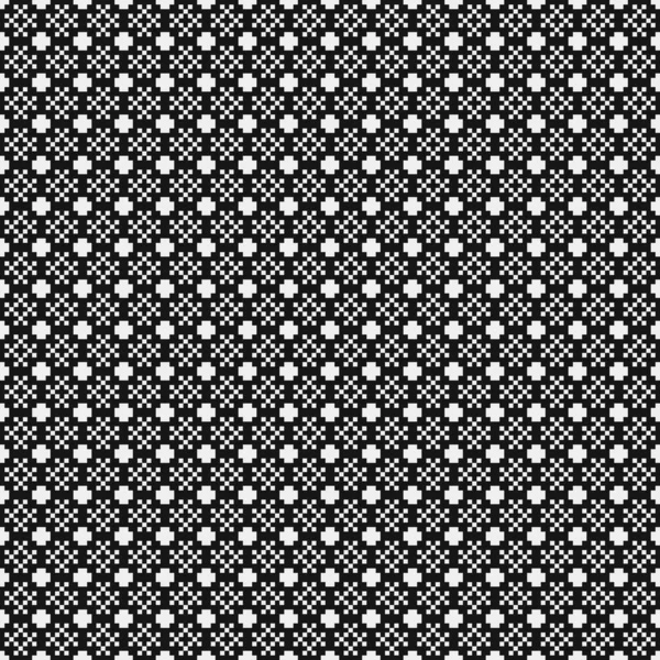 Vector Illustratie Zwart Wit Kruis Patroon Achtergrond — Stockvector