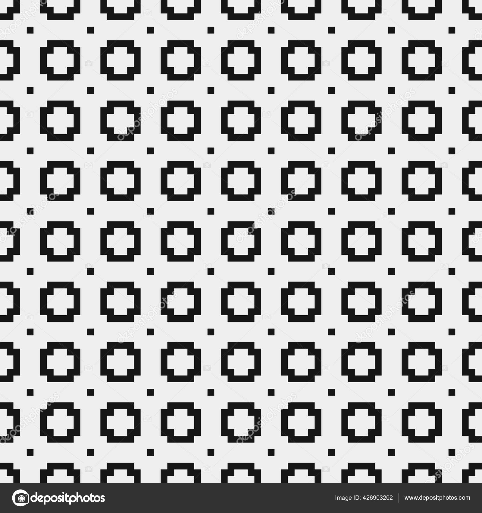 Vector Illustration Black White Cross Pattern Background Stock Vector