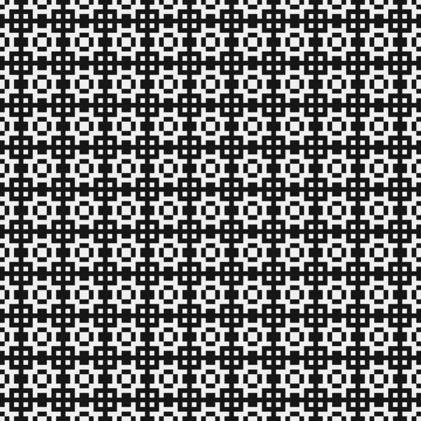 Black White Abstract Pattern Logo Generative Computational Art Illustration — Stock Vector