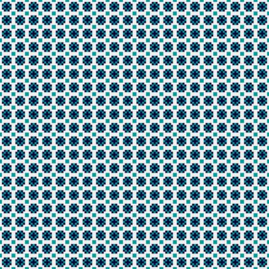 Mavi ve beyaz noktalı kusursuz desen