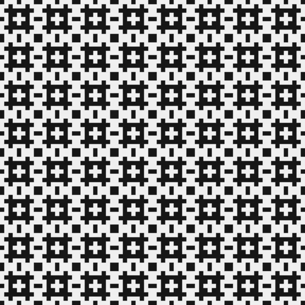 Διανυσματική Απεικόνιση Μαύρο Και Άσπρο Φόντο Μοτίβο Σταυρό — Διανυσματικό Αρχείο