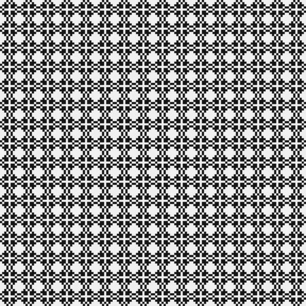 Motif Croix Noir Blanc Pois Illustration Art Génératif — Image vectorielle