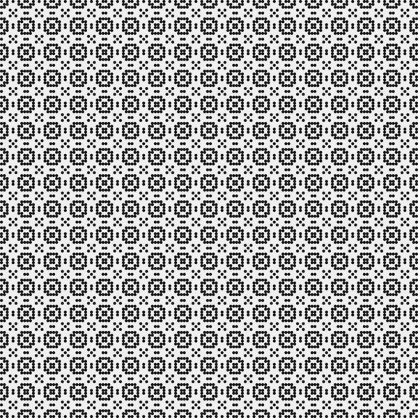 Seamless pattern of black and white geometric shapes. generative computational art vector illustration