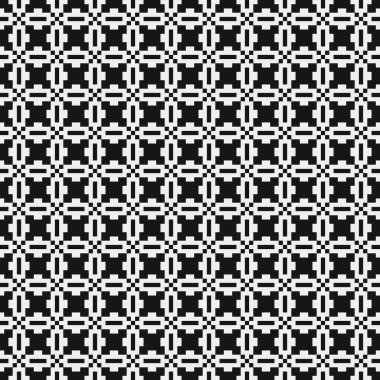 Siyah ve beyaz çizgileri olan kusursuz desen, vektör illüstrasyonu