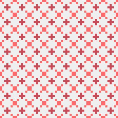 Geometrik şekilli kusursuz desen. vektör illüstrasyonu.