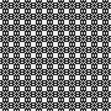 Siyah ve beyaz soyut desen, logo üretken hesaplama, sanat illüstrasyonu 