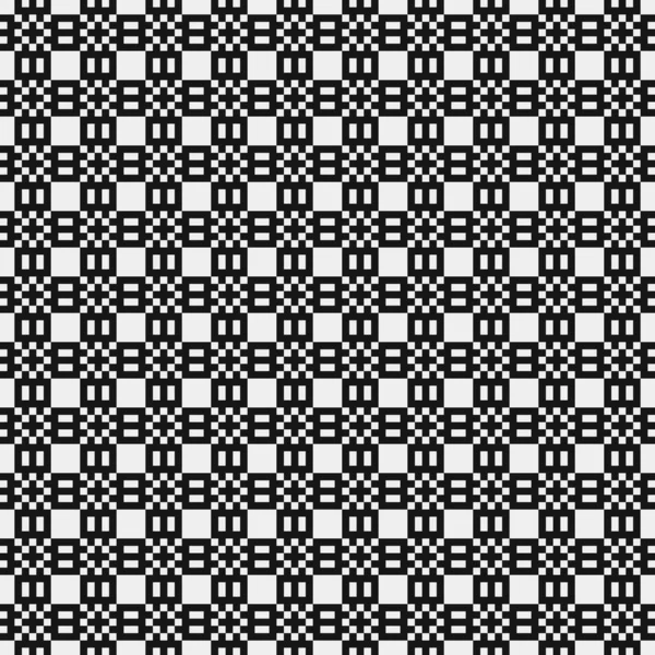 Black White Abstract Pattern Logo Generative Computational Art Illustration — 스톡 벡터