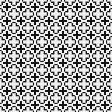 Siyah ve beyaz çizgileri olan kusursuz desen, vektör illüstrasyonu