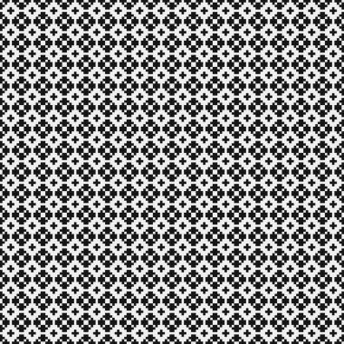 Noktalı siyah ve beyaz haç desenleri üretici sanat çizimleri