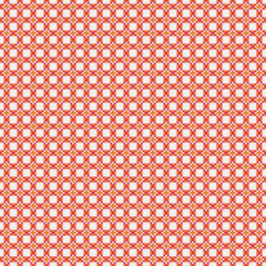 Işık arkaplanındaki kırmızı ve beyaz noktaların kusursuz deseni