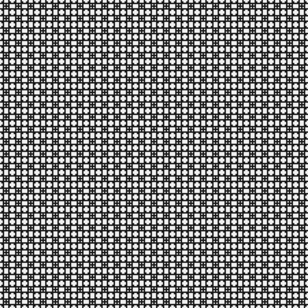Vector Illustration Black White Cross Pattern Background — Stock Vector