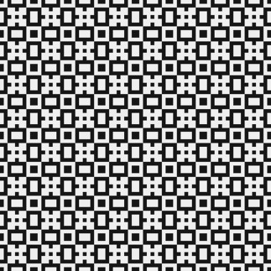 Siyah ve beyaz çizgileri olan kusursuz desen, vektör illüstrasyonu