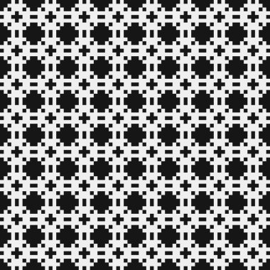 Noktalı siyah ve beyaz haç desenleri üretici sanat çizimleri