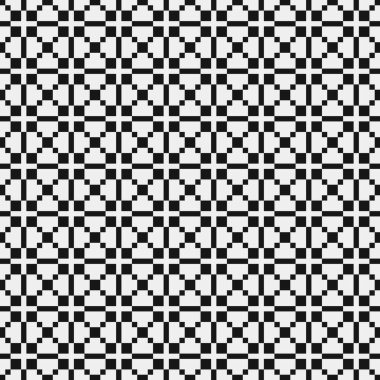 Siyah ve beyaz çizgileri olan kusursuz desen, vektör illüstrasyonu