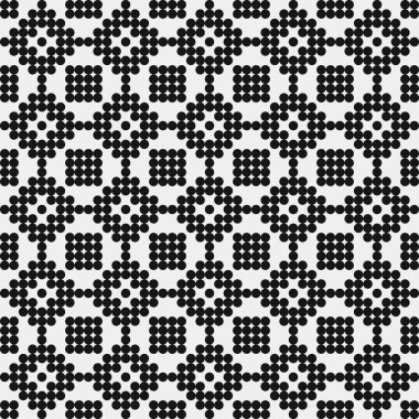 Soyut Çapraz Düzen. Noktalı arka plan. Geometrik Vektör İllüstrasyonu