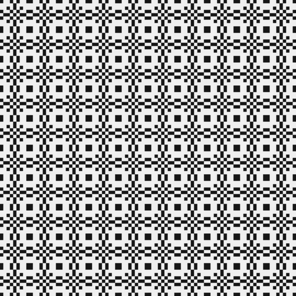 Geometric Seamless Pattern Black White Shapes Vector Illustration — Stock Vector