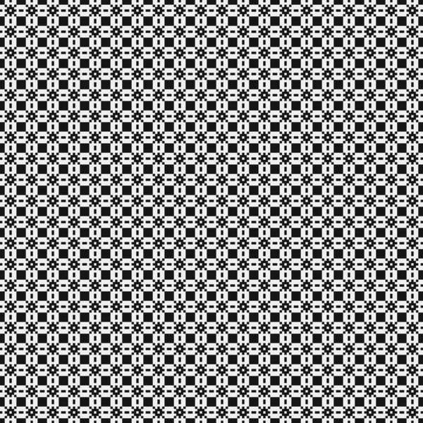 Geometric Seamless Pattern Black White Shapes Vector Illustration — Stock Vector