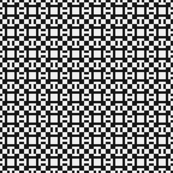 Геометричний Безшовний Візерунок Чорно Білих Форм Векторні Ілюстрації — стоковий вектор