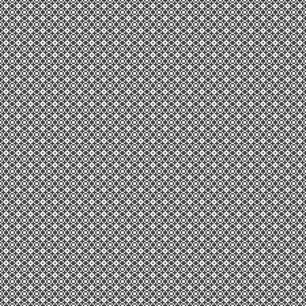 Nahtloses Muster Schwarz Weißer Geometrischer Formen Generative Computational Art Vektor — Stockvektor