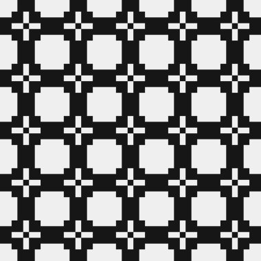 vektör çizimi, siyah ve beyaz çapraz desen arkaplanı