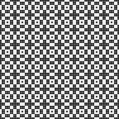 Soyut Çapraz Düzen. Noktalı arka plan. Geometrik Vektör İllüstrasyonu