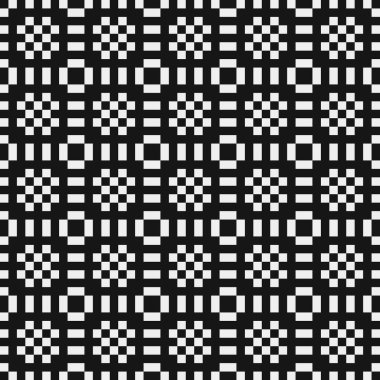 Siyah ve beyaz çizgileri olan kusursuz desen, vektör illüstrasyonu