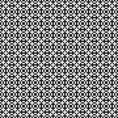 Siyah ve beyaz çizgileri olan kusursuz desen, vektör illüstrasyonu