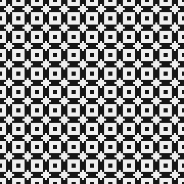 Geometric Seamless Pattern Black White Shapes Vector Illustration — Stock Vector