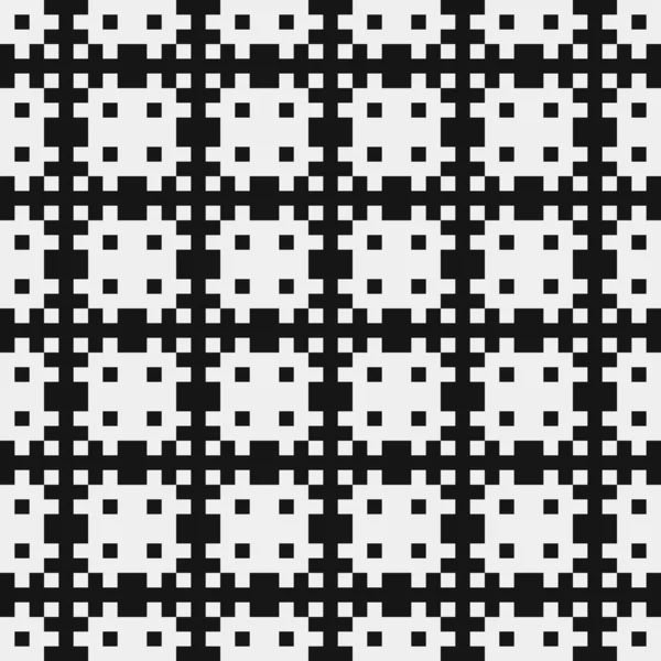 Geometric Seamless Pattern Black White Shapes Vector Illustration — Stock Vector