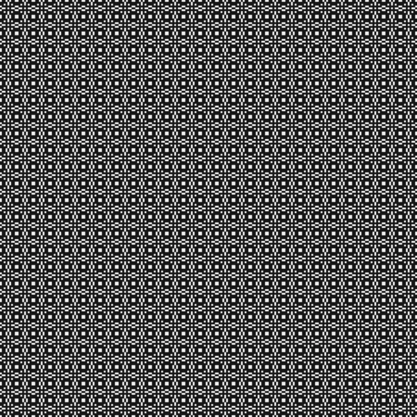 Seamless Pattern Black White Geometric Shapes Generative Computational Art Vector — Stock Vector