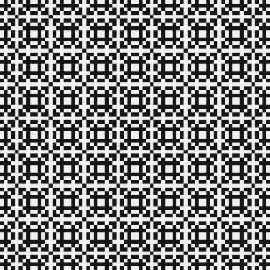 Siyah ve beyaz çizgileri olan kusursuz desen, vektör illüstrasyonu