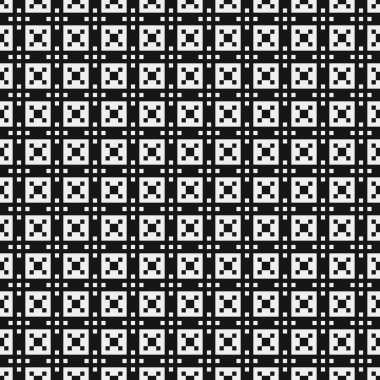 Noktalı siyah ve beyaz haç desenleri üretici sanat çizimleri