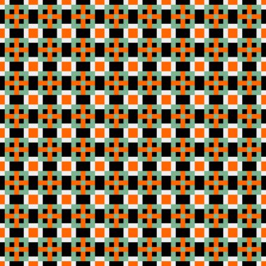 Soyut çapraz desenli logo üretken hesaplama sanatı çizimi 