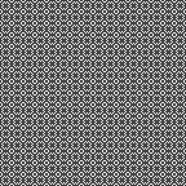 Fekete Fehér Geometriai Formák Zökkenőmentes Mintázata Generatív Számítógépes Művészeti Vektor — Stock Vector
