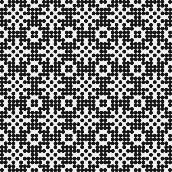 Soyut Çapraz Düzen. Noktalı arka plan. Geometrik Vektör İllüstrasyonu