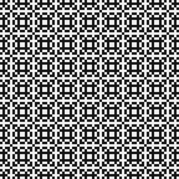 Seamless Pattern Black White Lines Vector Illustration — Stock Vector