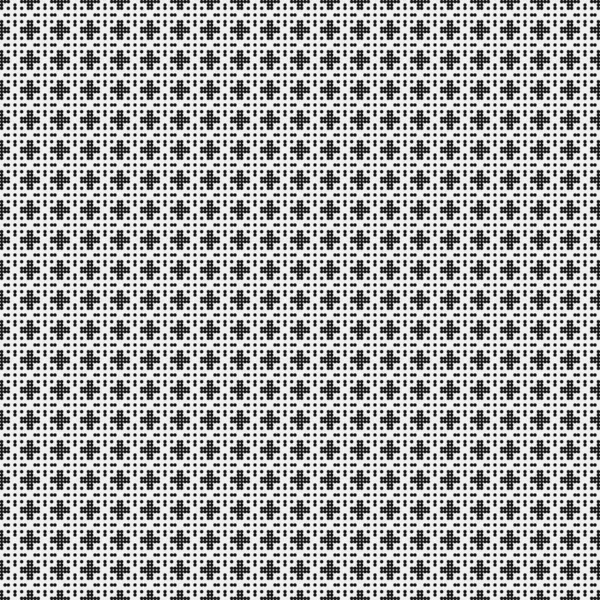 Безшовний Візерунок Чорно Білих Геометричних Форм Генеративне Обчислювальне Мистецтво Векторні — стоковий вектор