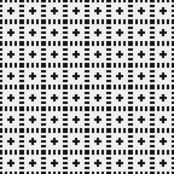 Geometric Seamless Pattern Black White Shapes Vector Illustration — Stock Vector