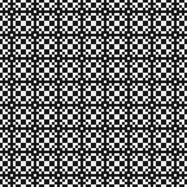 Геометричний Безшовний Візерунок Чорно Білих Форм Векторні Ілюстрації — стоковий вектор