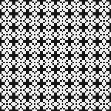 Siyah ve beyaz çizgileri olan kusursuz desen, vektör illüstrasyonu