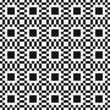 Siyah ve beyaz çizgileri olan kusursuz desen, vektör illüstrasyonu