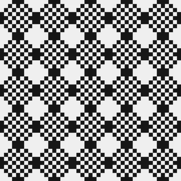 Seamless Pattern Black White Lines Vector Illustration — Stock Vector