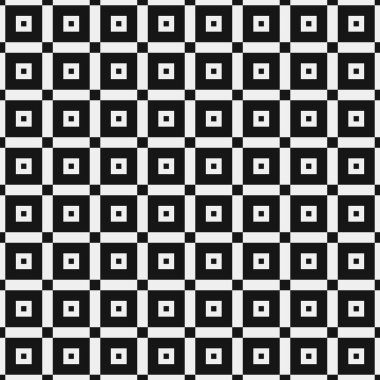 Siyah ve beyaz geometrik şekillerin kusursuz deseni. vektör illüstrasyonu