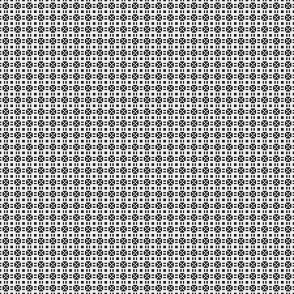Geometrisches Nahtloses Muster Von Schwarz Weiß Formen Vektorillustration — Stockvektor