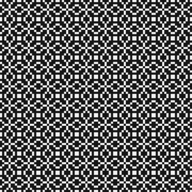 Haçlar ve Noktalar vektör illüstrasyonlu soyut Desen 