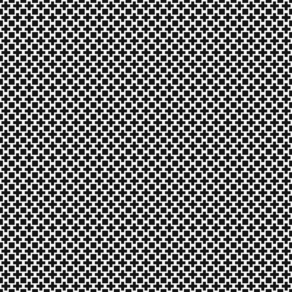 Seamless Pattern Black White Geometric Shapes Generative Computational Art Vector — Stock Vector