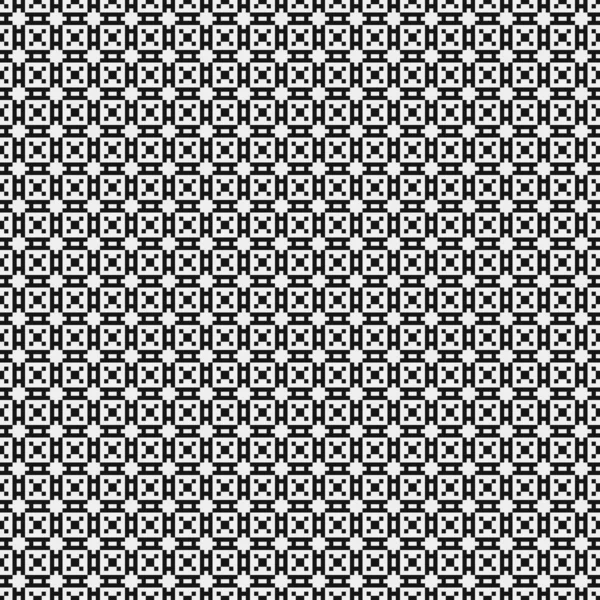 黒と白の線でシームレスなパターン ベクトルイラスト — ストックベクタ