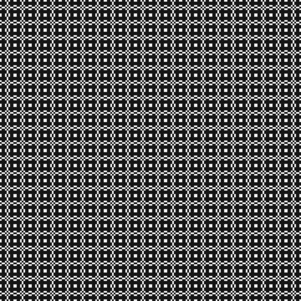Безшовний Візерунок Чорно Білих Геометричних Форм Генеративне Обчислювальне Мистецтво Векторні — стоковий вектор